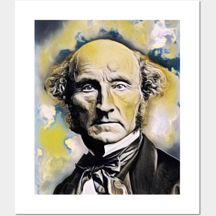 John Stuart Mill Yellow Portrait | John Stuart Mill Artwork 8 Posters and Art